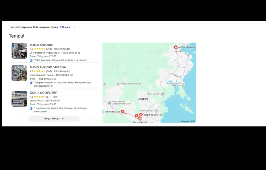 Toko Terdekat Daerah Jayapura Papua
